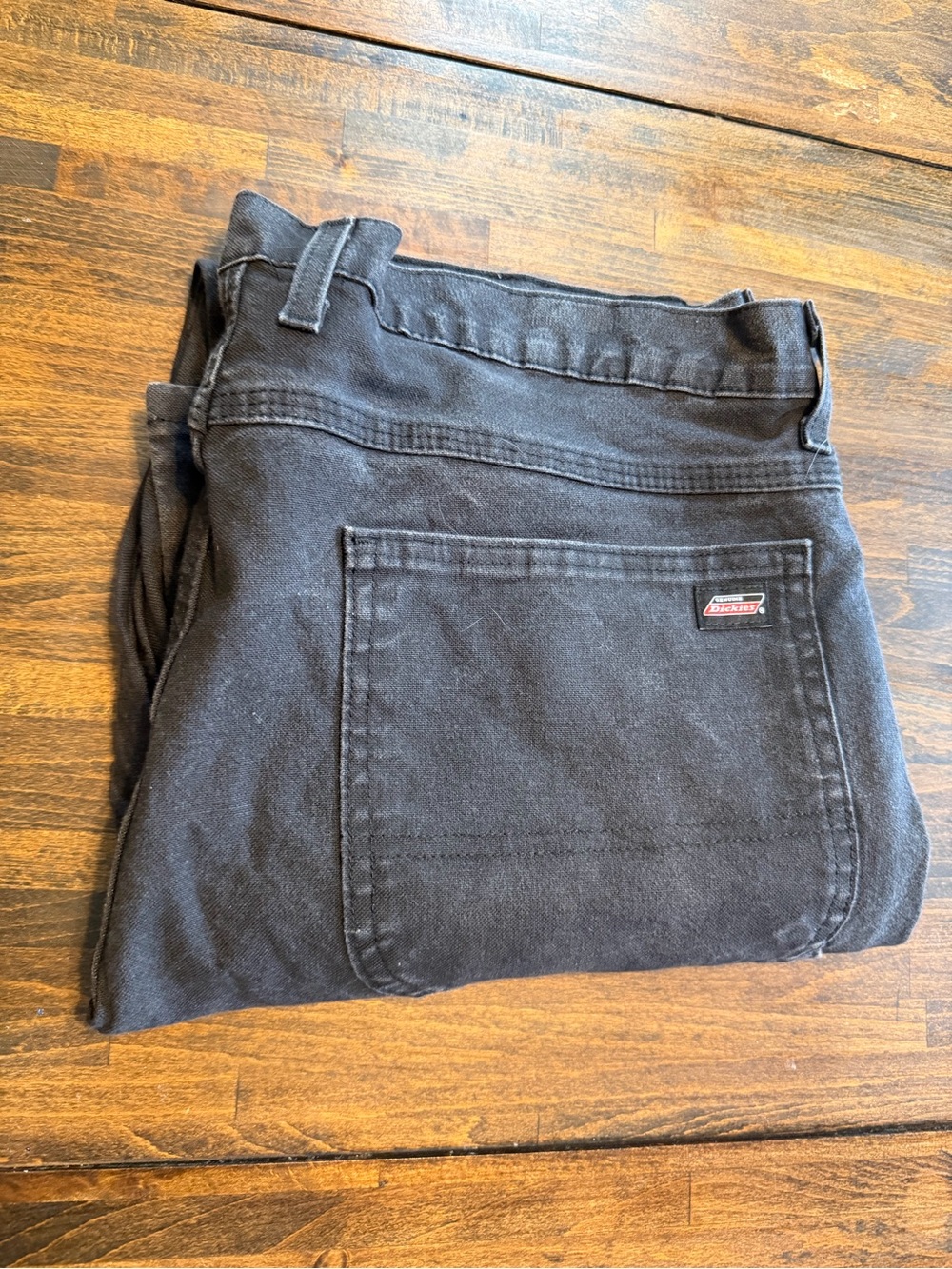 Dickies Carpenter Work Pants Men’s 36x30 Faded Black Duck Canvas Workwear Baggy